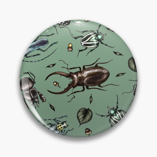 Item preview, Colored beetle pattern - Insect collection designed and sold by MonoMano.