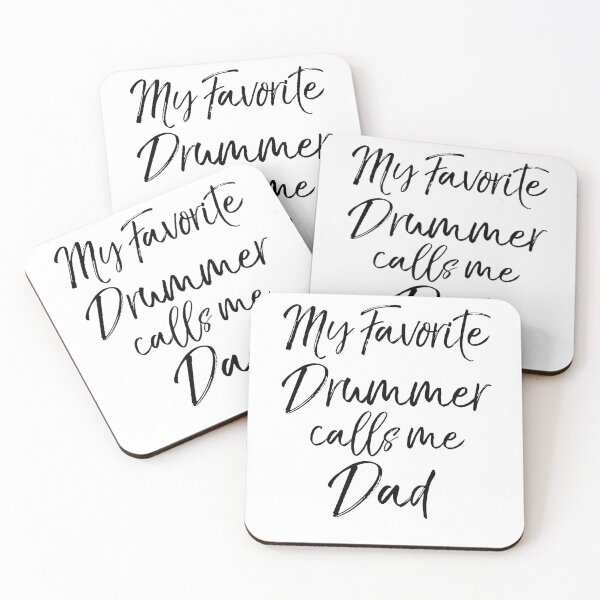 Item preview, My Favorite Drummer Player Calls Me Dad Funny Marching Band Quote designed and sold by TNDesignStudio.