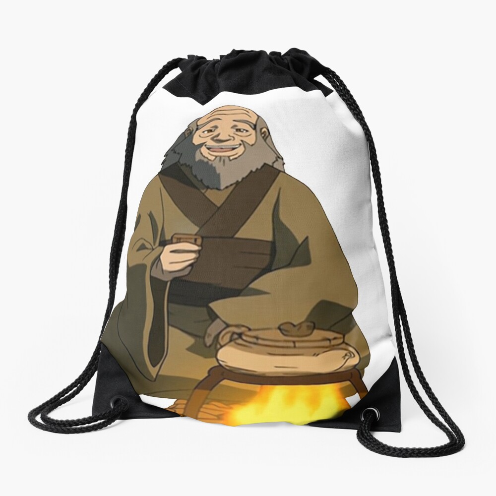Uncle Iroh Sitting For Tea Avatar Drawstring Bag