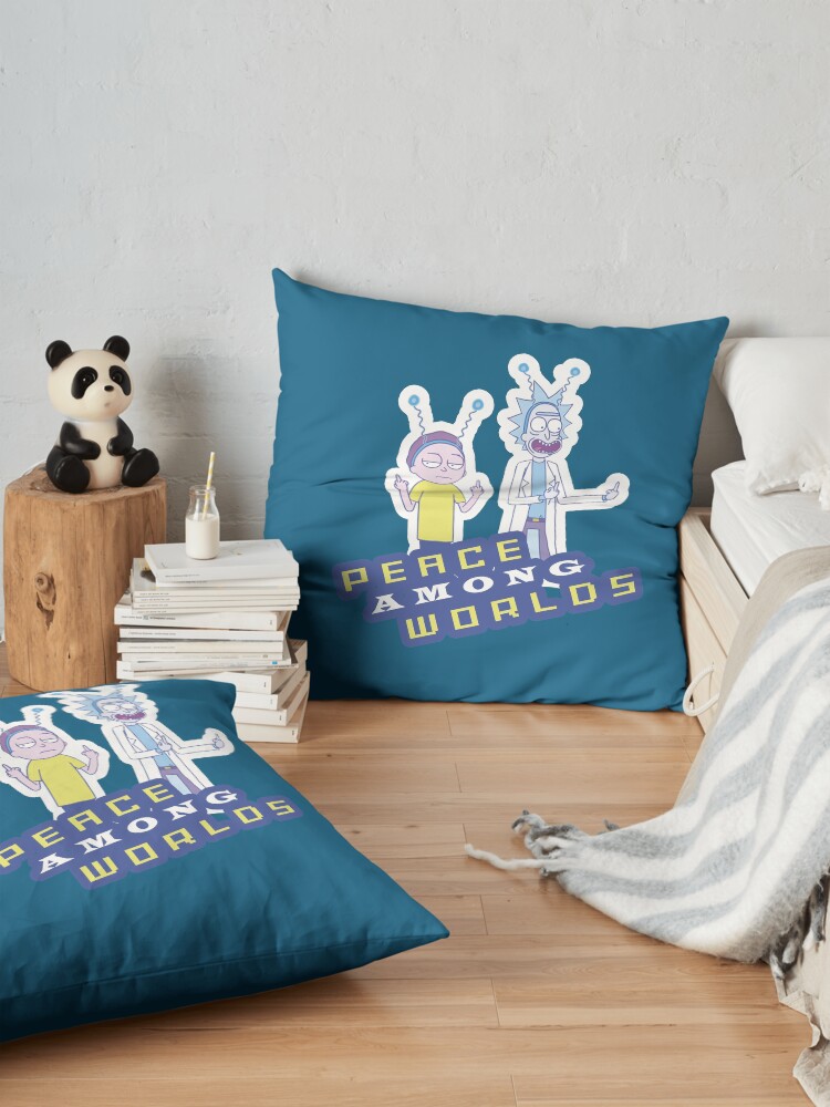 Alternate view of Peace Among Worlds Floor Pillow