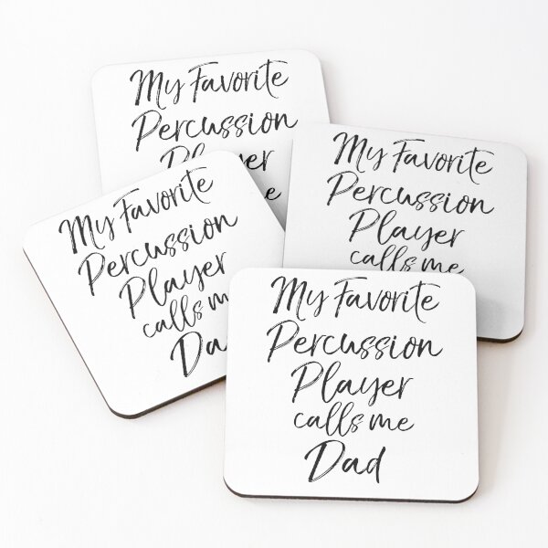 Item preview, My Favorite Percussion Player Calls Me Dad Funny Marching Band Quote designed and sold by TNDesignStudio.