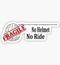 No Helmet No Ride No background Sticker