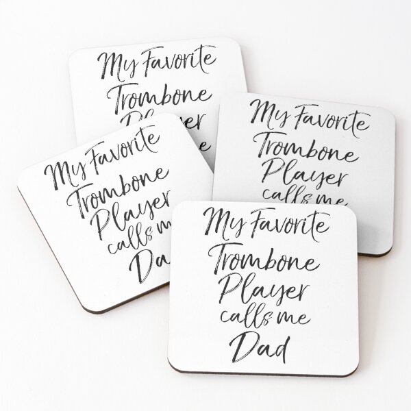 Item preview, My Favorite Trombone Player Calls Me Dad Funny Marching Band Quote designed and sold by TNDesignStudio.