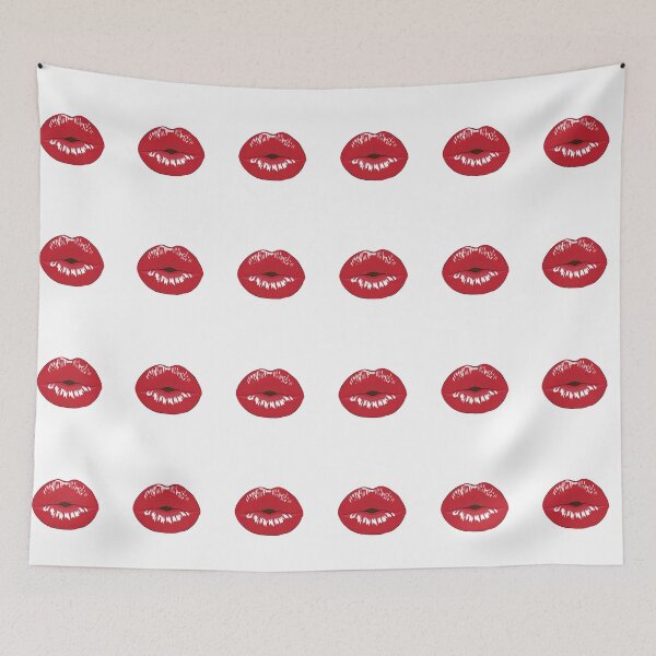 Item preview, Red Pouty Lips Drawing designed and sold by cgroenewald.