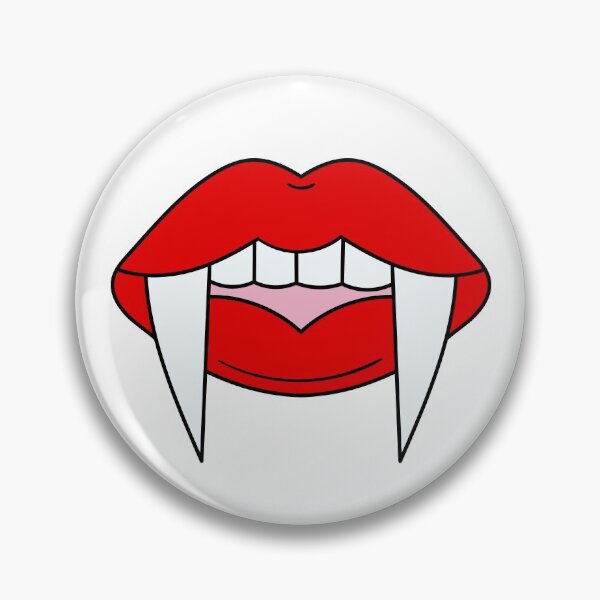 Item preview, Vampire - Red Pouty Lips With Fangs Drawing designed and sold by cgroenewald.