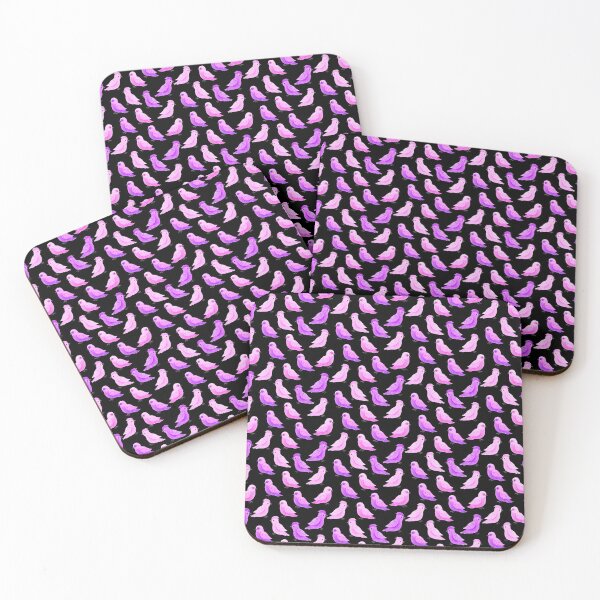 Item preview, Pink Purple Birds Pattern  designed and sold by MyTribePatterns.