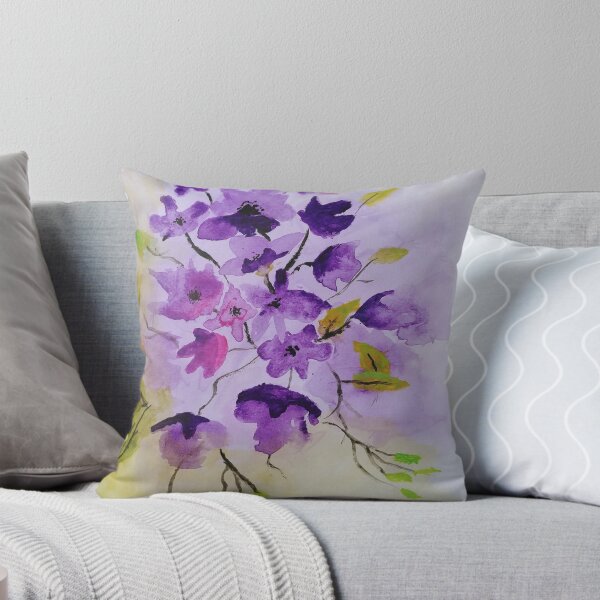 Item preview, purple flowers designed and sold by AidaArt.