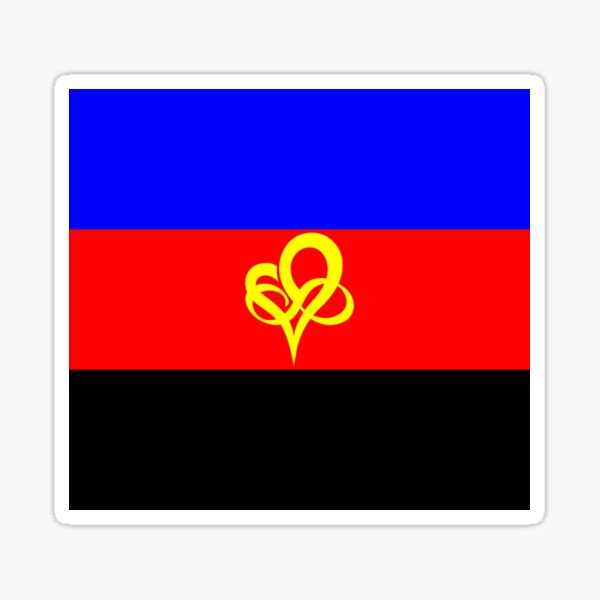 Infinity Heart Poly Pride Flag Polyfidelity Sticker