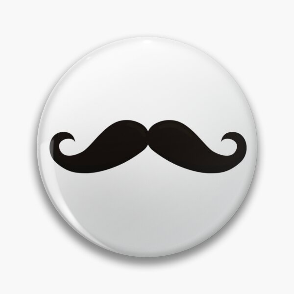 Mustachio Pins And Buttons Redbubble