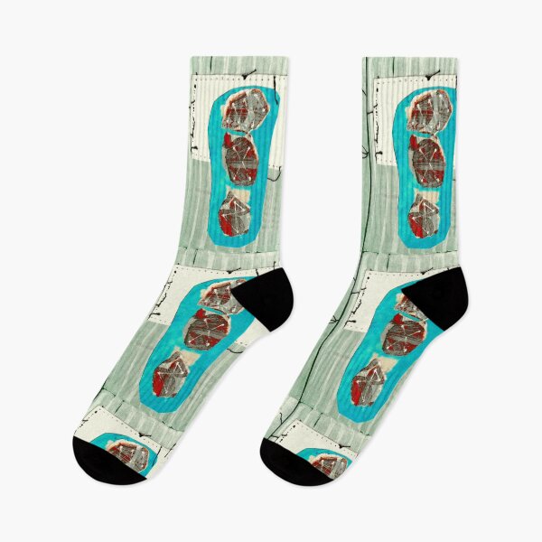 Item preview, pink and Blue Footprint designed and sold by donna malone.