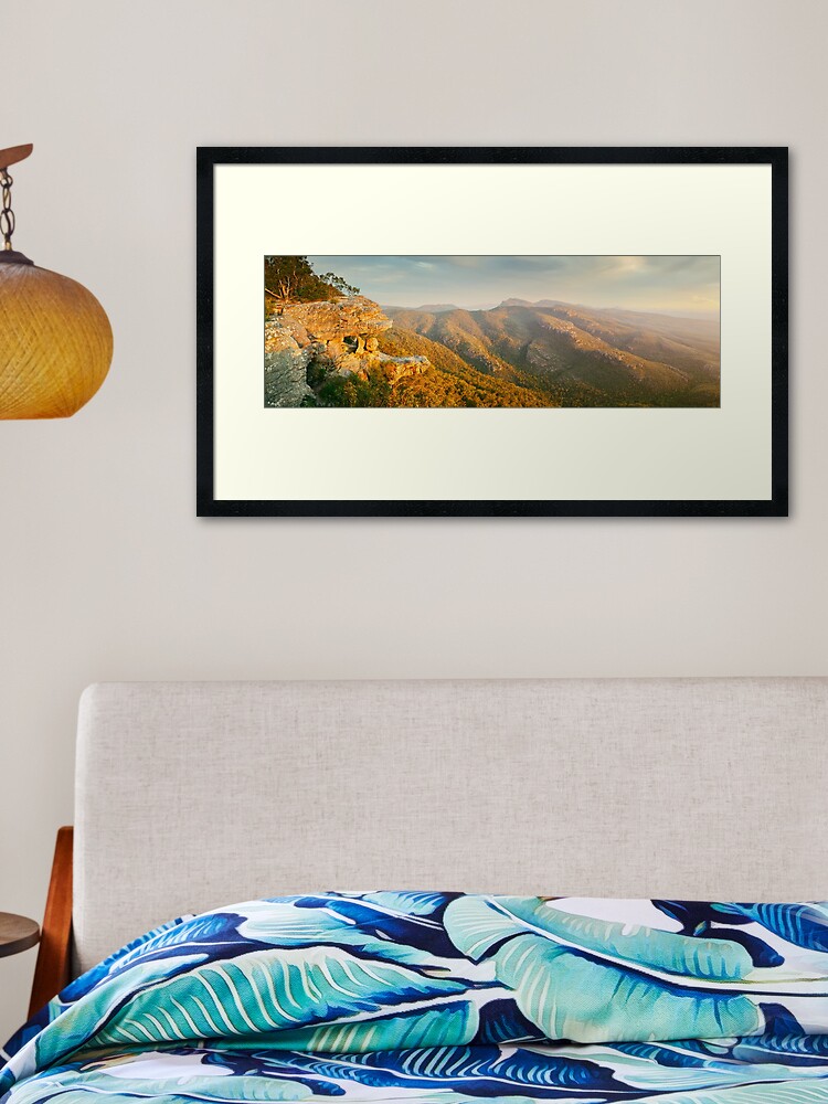 Thumbnail 1 of 7, Framed Art Print, Balconies Sunset, Grampians National Park, Victoria, Australia designed and sold by Michael Boniwell.