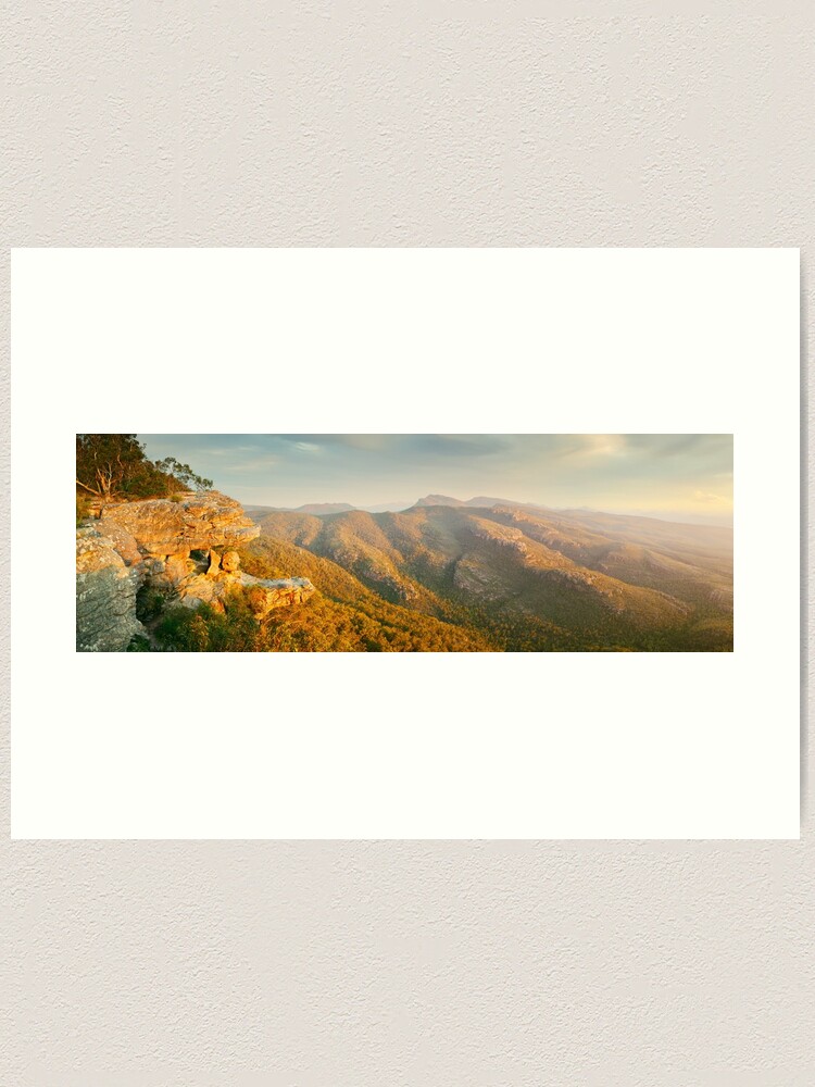 Thumbnail 2 of 3, Art Print, Balconies Sunset, Grampians National Park, Victoria, Australia designed and sold by Michael Boniwell.
