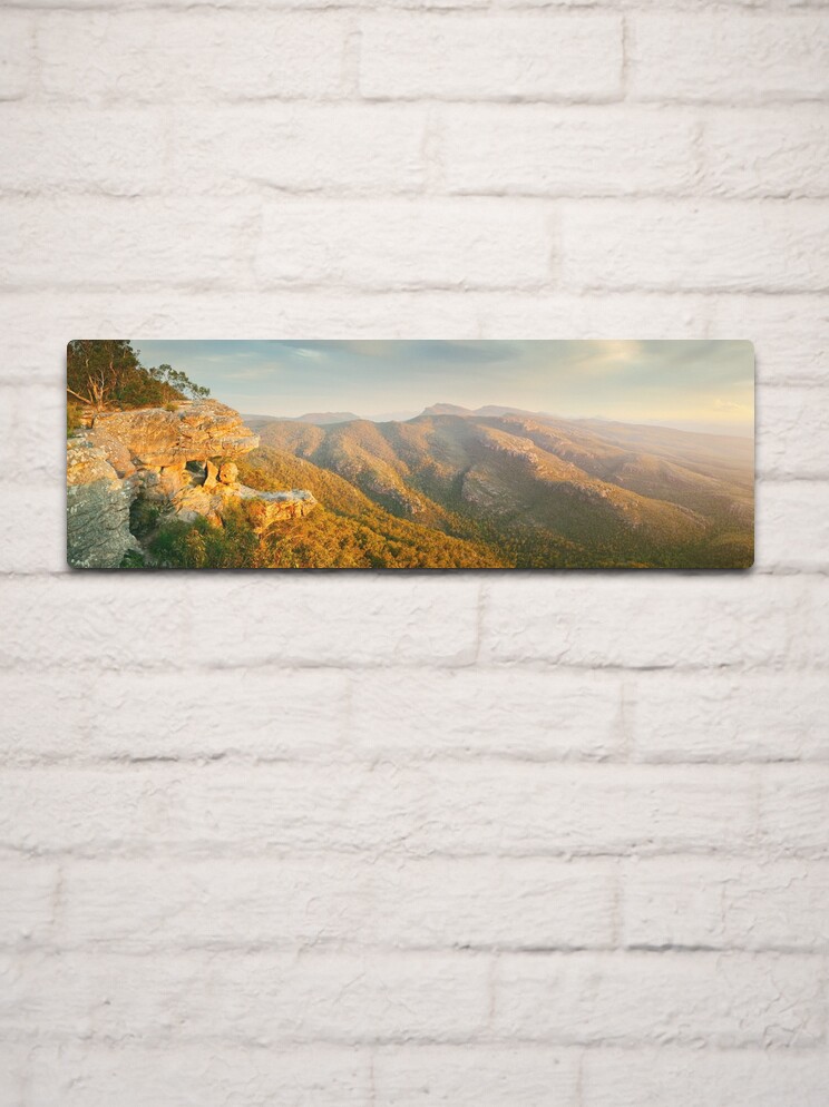 Thumbnail 2 of 4, Metal Print, Balconies Sunset, Grampians National Park, Victoria, Australia designed and sold by Michael Boniwell.