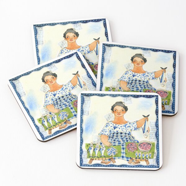 Item preview, market fish vendor illustration by robert alejandro designed and sold by papemelroti.
