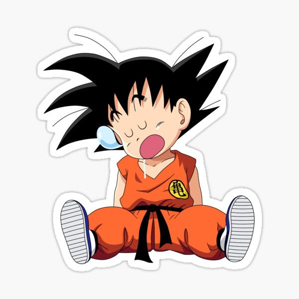 Sleeping little Goku Sticker