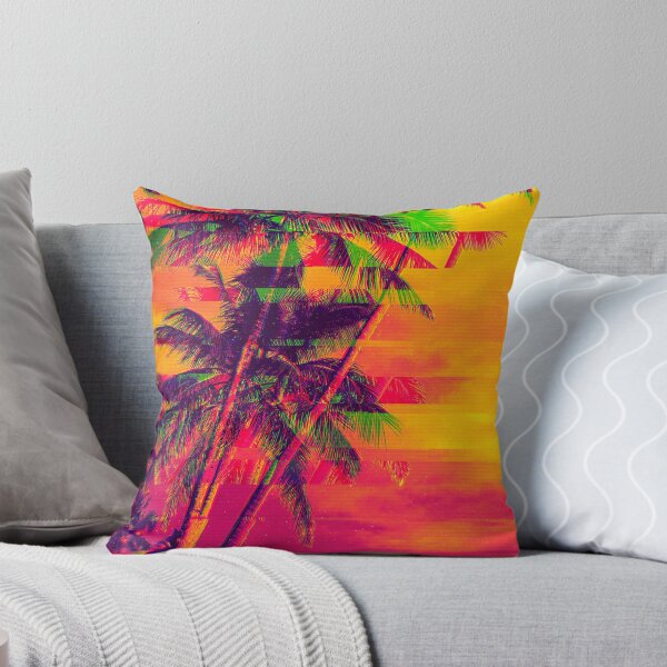 Item preview,    Tropical Glitch Retro Palm Tree Sunset designed and sold by merchninja.