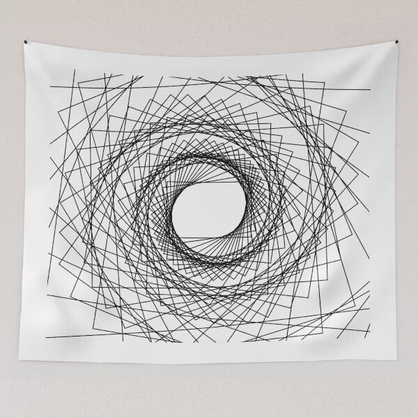Item preview, Abstract geometric pattern - black and white. designed and sold by K.S ART.