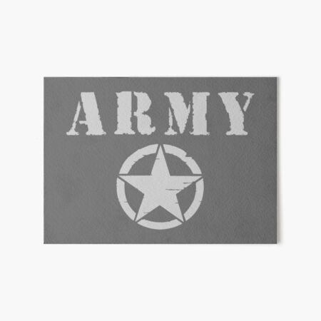 Military star stencil design Art Board Print for Sale by MintGubbins