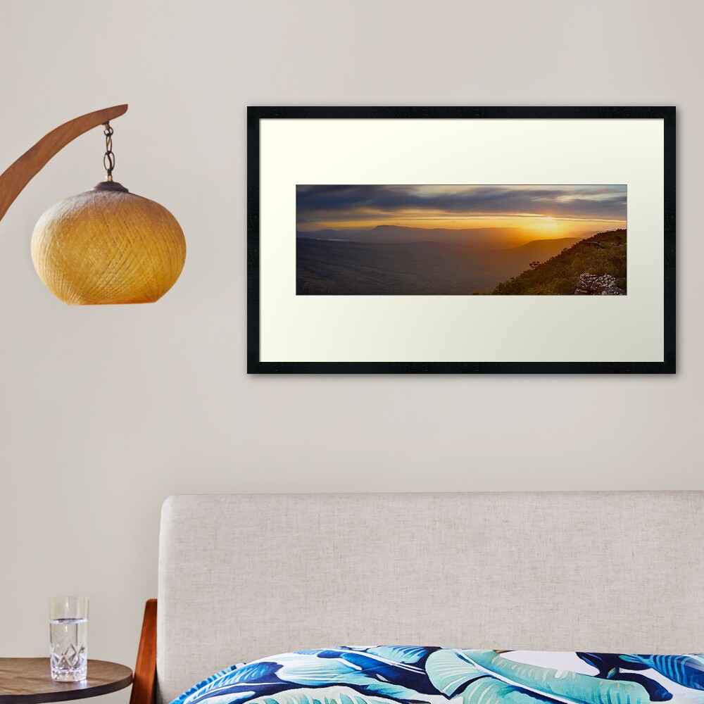 Reeds Lookout, Grampians National Park, Victoria, Australia Framed Art Print