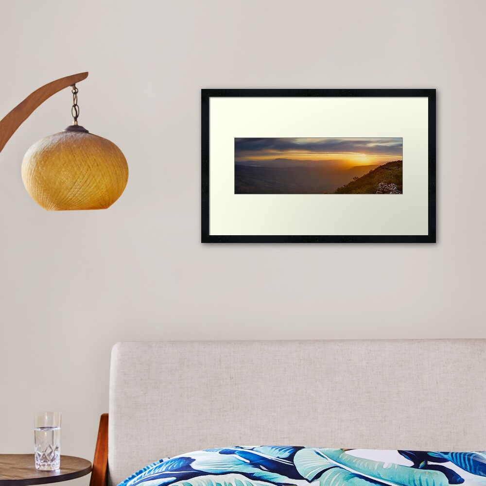 Reeds Lookout, Grampians National Park, Victoria, Australia Framed Art Print