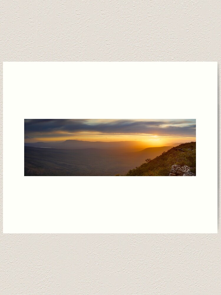 Alternate view of Reeds Lookout, Grampians National Park, Victoria, Australia Art Print