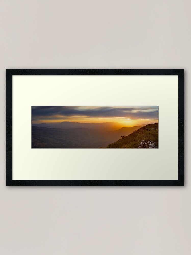 Alternate view of Reeds Lookout, Grampians National Park, Victoria, Australia Framed Art Print