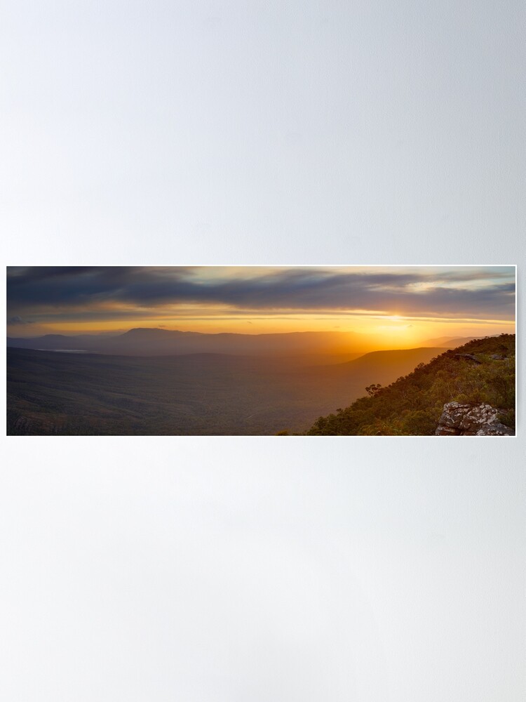 Alternate view of Reeds Lookout, Grampians National Park, Victoria, Australia Poster