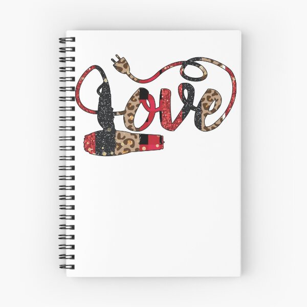 Item preview, Hair Stylist Gift Love Hair Dryer Hair Blower Hair Red Black Leopard designed and sold by EldaAndLucie.