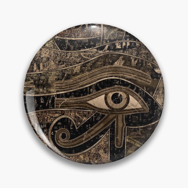 Item preview, Egyptian Eye of Horus - Wadjet - Gold grunge designed and sold by k9printart.