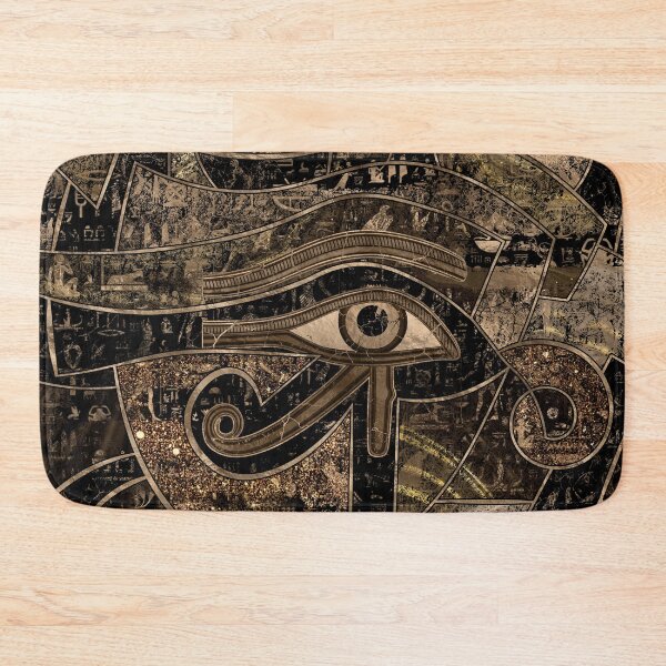 Item preview, Egyptian Eye of Horus - Wadjet - Gold grunge designed and sold by k9printart.