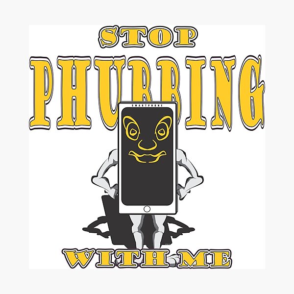 Item preview, Stop Phubbing With Me - In Yellow designed and sold by MontanaJack.