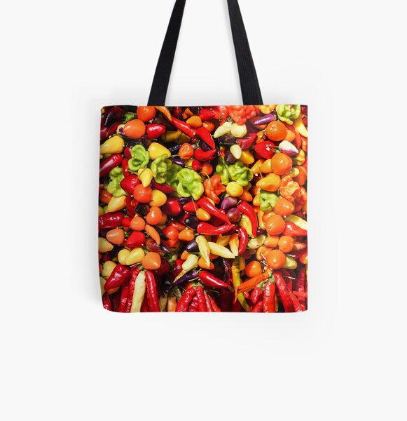Chilli peppers All Over Print Tote Bag