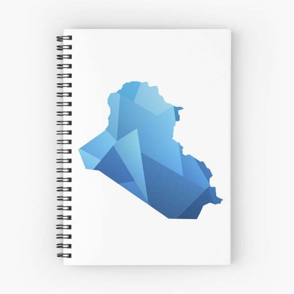 Item preview, Iraq Map Design blue, glassy, and shiny  designed and sold by ArabCorner.