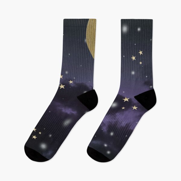 Item preview, Cloudy Purple Midnight Blue Starry Night Sky #1 #decor #art  designed and sold by Anita's & Bella's Art.