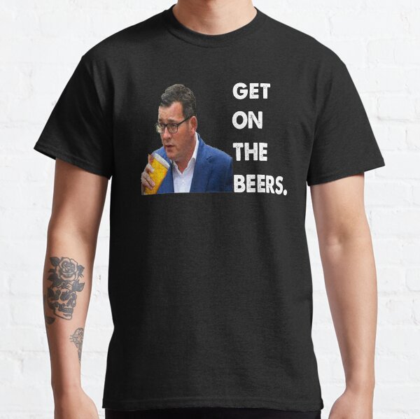 dan andrews get on the beers tshirt