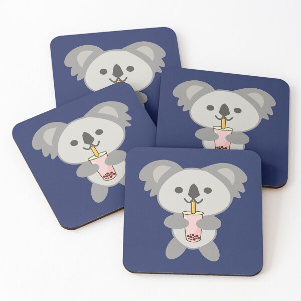 Item preview, Baby Koala Loves drinking Strawberry Boba Tea designed and sold by merchloh128.