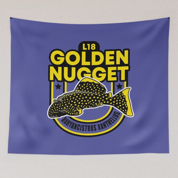 Item preview, L18 Golden Nugget Pleco - Baryancistrus xanthellus Tropical Aquarium Catfish designed and sold by TheAplus.