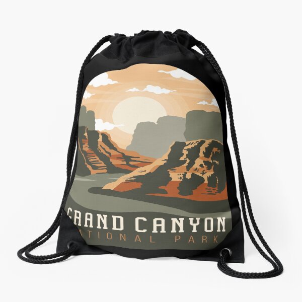 grand canyon Drawstring Bag