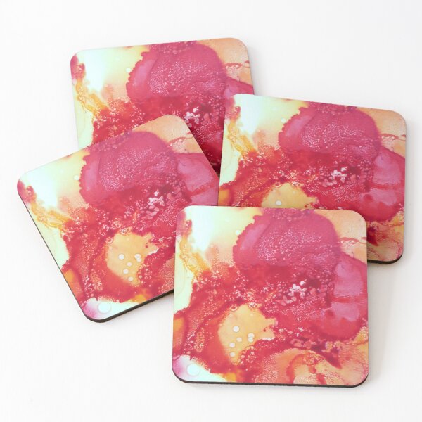 Item preview, Alcohol Ink Red Flower designed and sold by adapleiades.