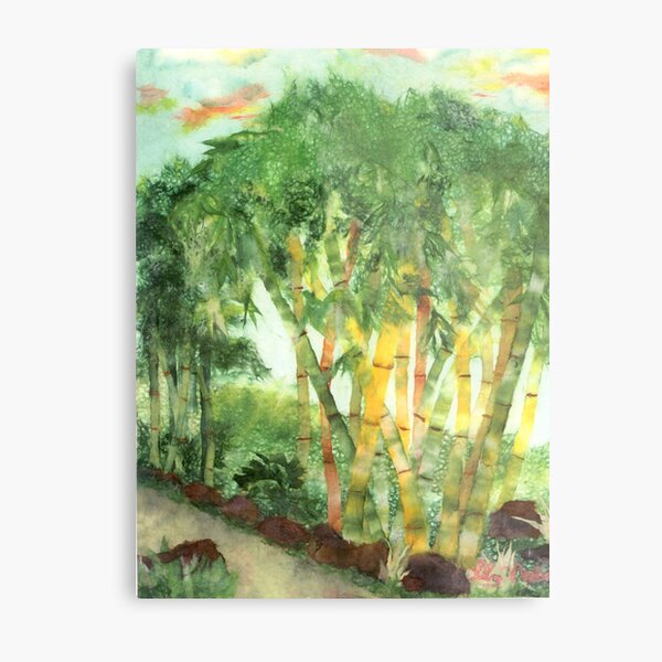 Bamboo in Chinatown Metal Print