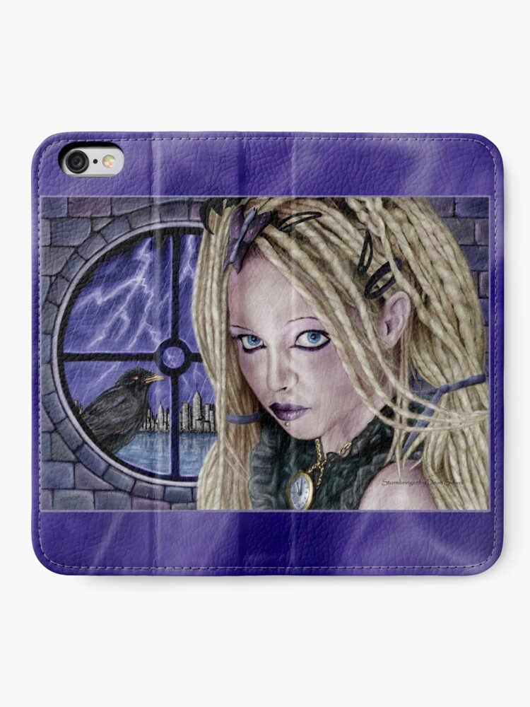 Alternate view of Stormbringer - Colour Version. Original art by Dean Sidwell iPhone Wallet