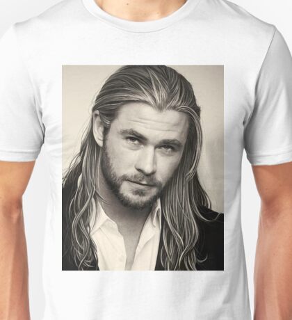 chris hemsworth white t shirt