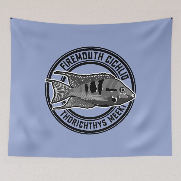 Item preview, Firemouth Cichlid - Thorichthys meeki Aquarium Fish b/w designed and sold by TheAplus.