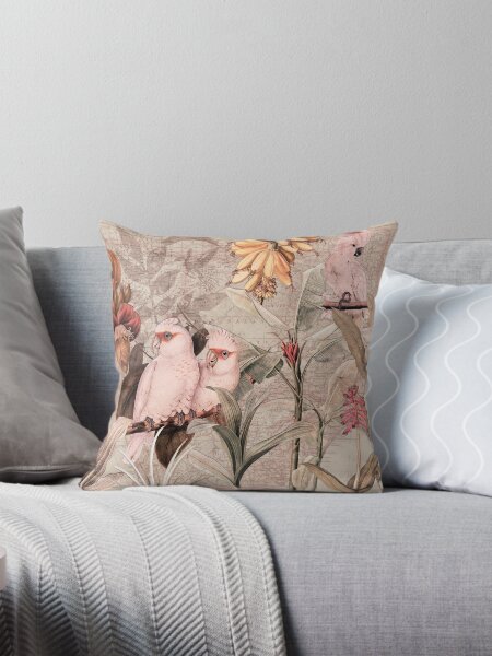 Item preview, Vintage Botanical  Exotic Summer Birds Botanical Garden Nightgarden designed and sold by UtArt.