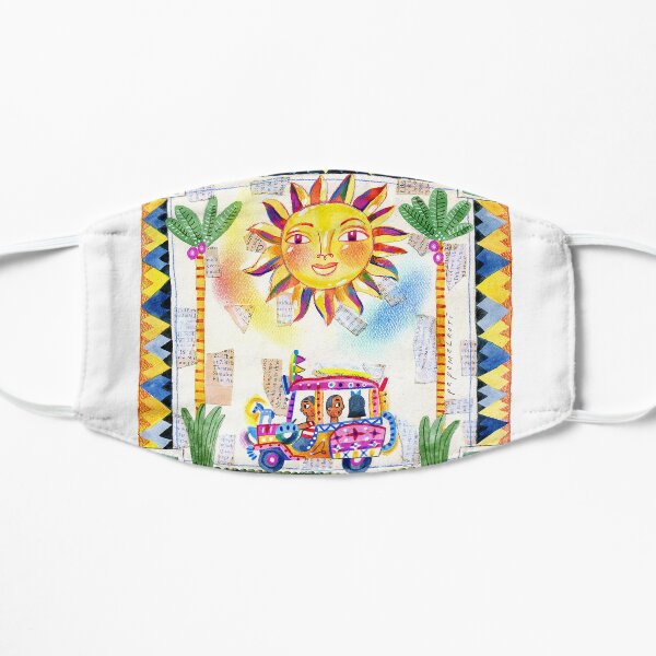 a fine sunny day for a jeepney ride illustration by robert alejandro Mask