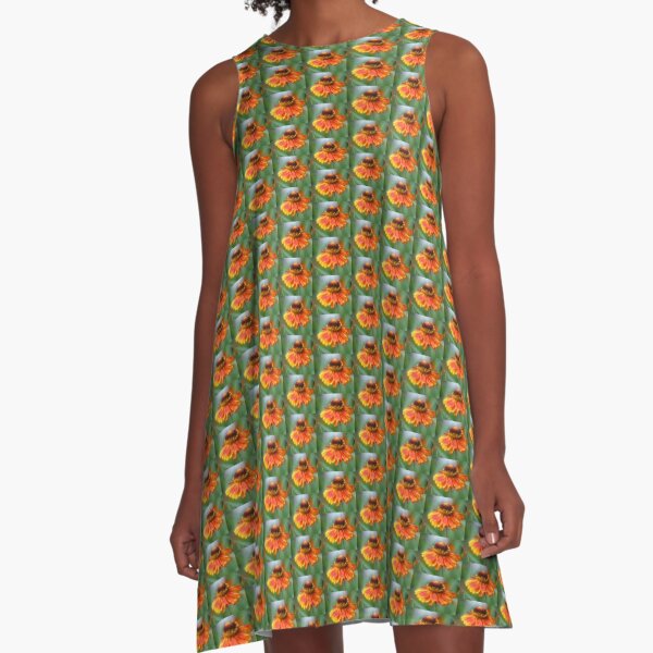 Zinnia Flower Summer Dream A-Line Dress