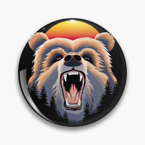 Item preview, Roaring Bear Face designed and sold by TMBTM.