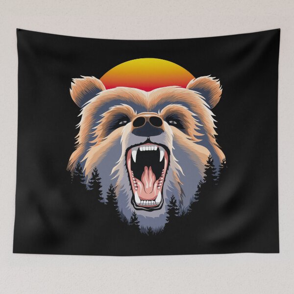 Item preview, Roaring Bear Face designed and sold by TMBTM.
