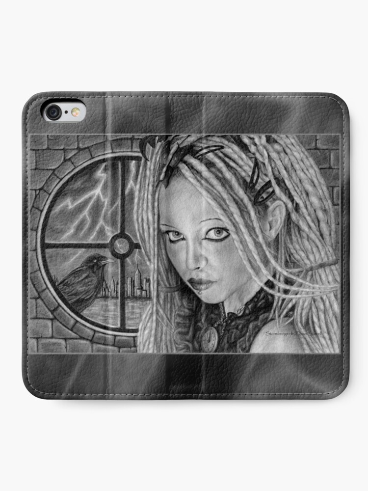 Alternate view of Stormbringer: Original drawing by Dean Sidwell iPhone Wallet