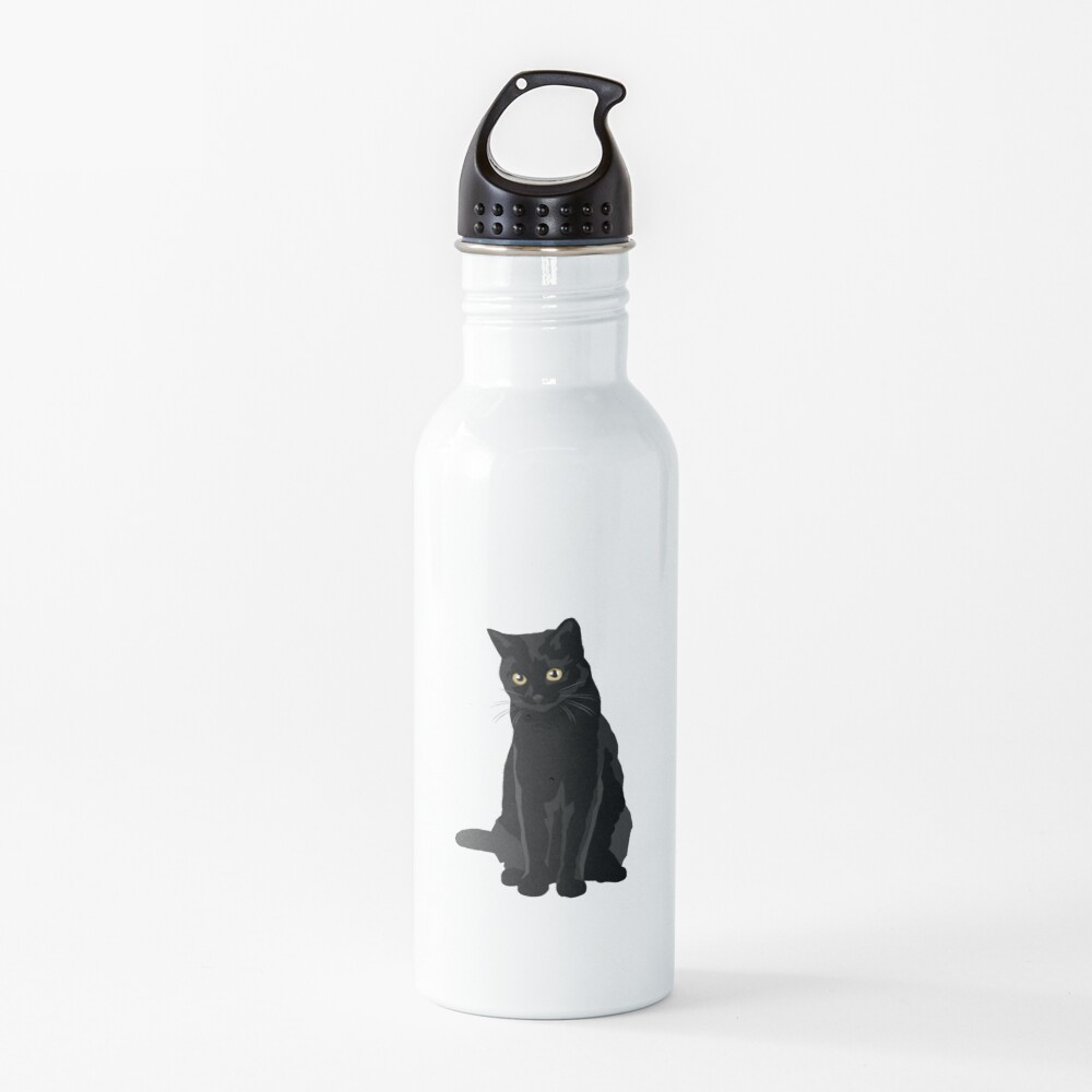 Black Cat Water Bottle